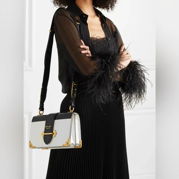 Leather Prada Cahier Bag - Picture 3 of 9